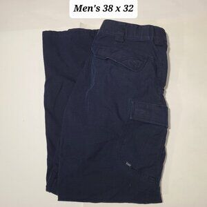 5.11 Tactical Series Men's Ripstop Navy Blue Canvas Cargo Pants Size 38 x 32